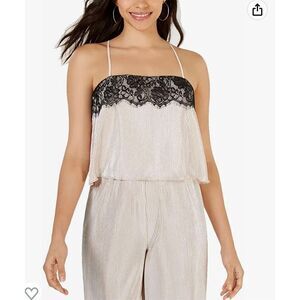 NWT Leyden Womens Lace Trim Cami Tank Top sz XL